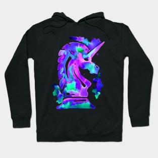 Chess Knight Unicorn Purple Hoodie